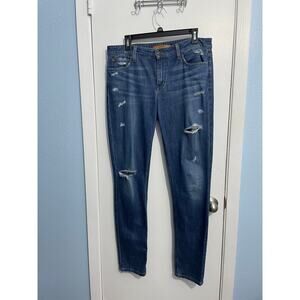 Joe's Jeans Womens Size 31 The Skinny High Rise Grunge Distressed Runs Big